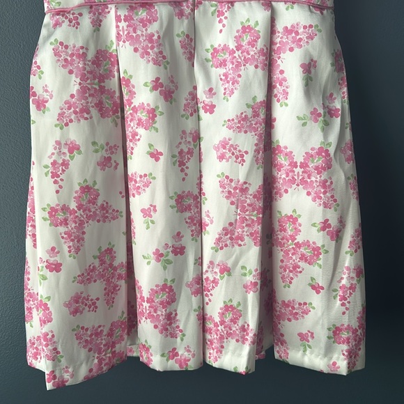 CATHERINE MALANDRINO dress Girls floral Dress size 7 white pink formal like new - Picture 7 of 14